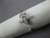 ESTATE .13CT DIAMOND 14KT WHITE GOLD 3D FLEUR DE LIS FUN RING