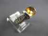 ESTATE 2.42CT DIAMOND & AAA CITRINE 14KT WHITE GOLD 3D FILIGREE FUN SUMMER RING