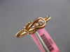 ESTATE SMALL .03CT DIAMOND 14KT ROSE GOLD CLASSIC SOLITAIRE LOVE KNOT FUN RING