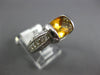 ESTATE 2.42CT DIAMOND & AAA CITRINE 14KT WHITE GOLD 3D FILIGREE FUN SUMMER RING