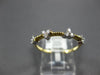 ESTATE .16CT DIAMOND 14KT YELLOW GOLD 3D TRIANGULAR CLASSIC BEADED FUN LOVE RING