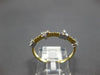 ESTATE .16CT DIAMOND 14KT YELLOW GOLD 3D TRIANGULAR CLASSIC BEADED FUN LOVE RING