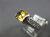 ESTATE 2.42CT DIAMOND & AAA CITRINE 14KT WHITE GOLD 3D FILIGREE FUN SUMMER RING