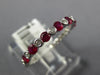 .61CT DIAMOND & AAA RUBY 18KT WHITE GOLD 3D CLASSIC ROUND BEZEL ANNIVERSARY RING