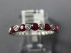 .61CT DIAMOND & AAA RUBY 18KT WHITE GOLD 3D CLASSIC ROUND BEZEL ANNIVERSARY RING