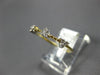 ESTATE .16CT DIAMOND 14KT YELLOW GOLD 3D TRIANGULAR CLASSIC BEADED FUN LOVE RING