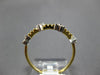 ESTATE .16CT DIAMOND 14KT YELLOW GOLD 3D TRIANGULAR CLASSIC BEADED FUN LOVE RING