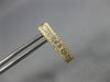 ESTATE .67CT DIAMOND 18KT YELLOW GOLD 3D 3 ROW OVAL HUGGIE HOOP HANGING EARRINGS