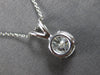 ESTATE 1.85CT MONZANITE 14K WHITE GOLD CLASSIC SOLITAIRE FLOATING PENDANT #27810