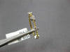 ESTATE .16CT DIAMOND 14KT YELLOW GOLD 3D TRIANGULAR CLASSIC BEADED FUN LOVE RING