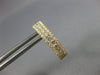 ESTATE .67CT DIAMOND 18KT YELLOW GOLD 3D 3 ROW OVAL HUGGIE HOOP HANGING EARRINGS
