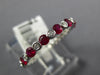 .61CT DIAMOND & AAA RUBY 18KT WHITE GOLD 3D CLASSIC ROUND BEZEL ANNIVERSARY RING