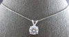 ESTATE 1.85CT MONZANITE 14K WHITE GOLD CLASSIC SOLITAIRE FLOATING PENDANT #27810