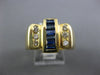 1.02CT DIAMOND & AAA SAPPHIRE 14KT YELLOW GOLD ROUND & BAGUETTE BOW SHAPE RING