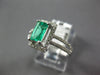 .91CT DIAMOND & AAA EMERALD 14K5 WHITE GOLD 3D EMERALD CUT HALO ENGAGEMENT RING