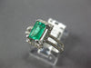 .91CT DIAMOND & AAA EMERALD 14K5 WHITE GOLD 3D EMERALD CUT HALO ENGAGEMENT RING
