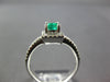 .91CT DIAMOND & AAA EMERALD 14K5 WHITE GOLD 3D EMERALD CUT HALO ENGAGEMENT RING