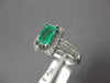 .91CT DIAMOND & AAA EMERALD 14K5 WHITE GOLD 3D EMERALD CUT HALO ENGAGEMENT RING