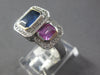 2.21CT DIAMOND & MULTI COLOR SAPPHIRE 18KT WHITE GOLD ROUND & BAGUETTE FUN RING