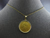 LARGE 22&14KT YELLOW GOLD 3D 1910 LIBERTE EGALITE FRATERNITE COIN PENDANT #27817