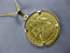 LARGE 22&14KT YELLOW GOLD 3D 1910 LIBERTE EGALITE FRATERNITE COIN PENDANT #27817