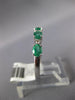 1.2CT DIAMOND & AAA EMERALD 14K WHITE GOLD OVAL & ROUND 7 STONE ANNIVERSARY RING