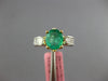 2.79CT DIAMOND & AAA EMERALD 18KT 2 TONE GOLD OVAL & ROUND CROWN ENGAGEMENT RING