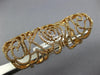 ESTATE EXTRA LARGE 2.58CT DIAMOND 18K ROSE GOLD 3D MULTI FLOWER FULL FINGER RING