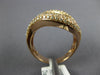 ESTATE WIDE 1.43CT WHITE & ORANGE DIAMOND 18K ROSE GOLD MULTI ROW SWIRL FUN RING