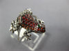 LARGE .86CT DIAMOND & AAA ORANGE SAPPHIRE & TSAVORITE 18KT WHITE GOLD FROG RING