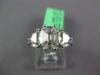 1.28CT DIAMOND 18KT WHITE GOLD MOON CUT & BAGUETTE 3 STONE LOOK ENGAGEMENT RING