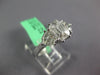 1.28CT DIAMOND 18KT WHITE GOLD MOON CUT & BAGUETTE 3 STONE LOOK ENGAGEMENT RING