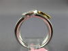 WIDE .62CT WHITE CANARY & PINK DIAMOND 18KT TRI COLOR GOLD MULTI SQUARE FUN RING
