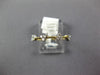 ESTATE .16CT DIAMOND 14KT YELLOW GOLD 3D TRIANGULAR CLASSIC BEADED FUN LOVE RING