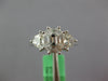1.28CT DIAMOND 18KT WHITE GOLD MOON CUT & BAGUETTE 3 STONE LOOK ENGAGEMENT RING