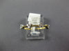 ESTATE .16CT DIAMOND 14KT YELLOW GOLD 3D TRIANGULAR CLASSIC BEADED FUN LOVE RING