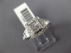 1.01CT DIAMOND 14KT WHITE GOLD ROUND & PRINCESS INVISIBLE SQUARE ENGAGEMENT RING