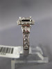 1.01CT DIAMOND 14KT WHITE GOLD ROUND & PRINCESS INVISIBLE SQUARE ENGAGEMENT RING