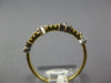 ESTATE .16CT DIAMOND 14KT YELLOW GOLD 3D TRIANGULAR CLASSIC BEADED FUN LOVE RING