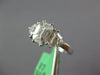 1.28CT DIAMOND 18KT WHITE GOLD MOON CUT & BAGUETTE 3 STONE LOOK ENGAGEMENT RING
