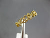 .1CT DIAMOND 18K YELLOW GOLD FILIGREE MULTI LEAF 3/4TH ETERNITY ANNIVERSARY RING