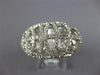 ESTATE LARGE 2.28CT DIAMOND 18KT WHITE GOLD 3D OPEN FILIGREE DOME SHAPE FUN RING