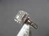 1.01CT DIAMOND 14KT WHITE GOLD ROUND & PRINCESS INVISIBLE SQUARE ENGAGEMENT RING