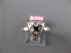 ESTATE .10CT DIAMOND 14KT WHITE GOLD CLASSIC TRIANGULAR TRILLION ETOILE FUN RING