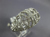 ESTATE LARGE 2.28CT DIAMOND 18KT WHITE GOLD 3D OPEN FILIGREE DOME SHAPE FUN RING