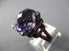 ESTATE EXTRA LARGE 12.19CT DIAMOND & AAA MULTI GEM 18KT BLACK GOLD OVAL FUN RING