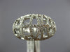 ESTATE LARGE 2.28CT DIAMOND 18KT WHITE GOLD 3D OPEN FILIGREE DOME SHAPE FUN RING