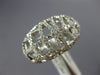ESTATE LARGE 2.28CT DIAMOND 18KT WHITE GOLD 3D OPEN FILIGREE DOME SHAPE FUN RING