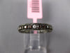 .75CT DIAMOND & AAA SMOKY TOPAZ 14KT BLACK GOLD 3/4 ETERNITY ANNIVERSARY RING