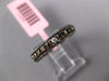 .75CT DIAMOND & AAA SMOKY TOPAZ 14KT BLACK GOLD 3/4 ETERNITY ANNIVERSARY RING